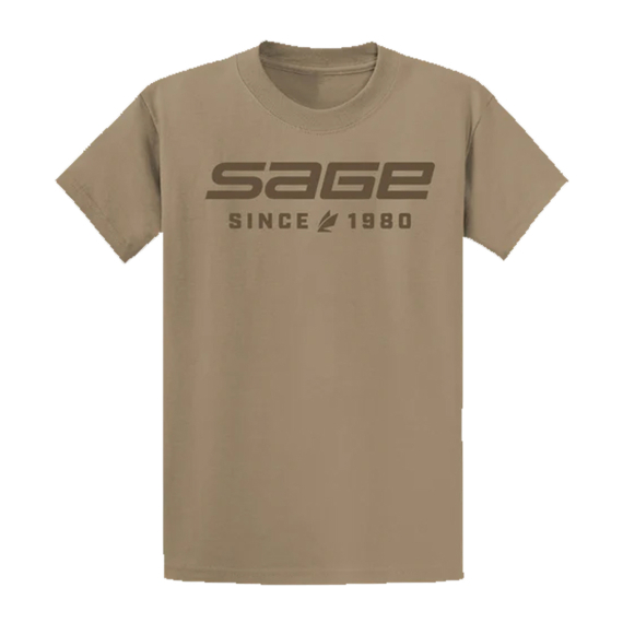 Sage Since 1980 T-shirt Sand in de groep Kleding & Schoenen / Kleding / T-shirts bij Sportfiskeprylar.se (7474-02r)