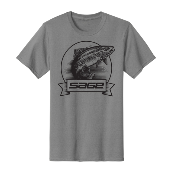 Sage Heritage T-shirt Grey in de groep Kleding & Schoenen / Kleding / T-shirts bij Sportfiskeprylar.se (7476-02r)