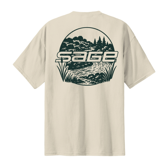 Sage Creekside T-shirt Natural in de groep Kleding & Schoenen / Kleding / T-shirts bij Sportfiskeprylar.se (7477-02r)