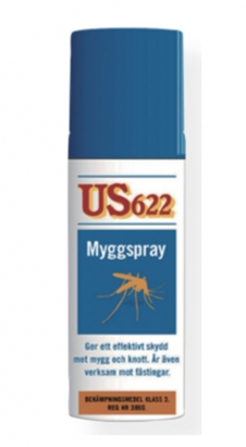 Myggmedel Spray US 622 (60ml) in de groep Outdoor / Muggenafweermiddel & Bescherming / Muggenspray bij Sportfiskeprylar.se (778)