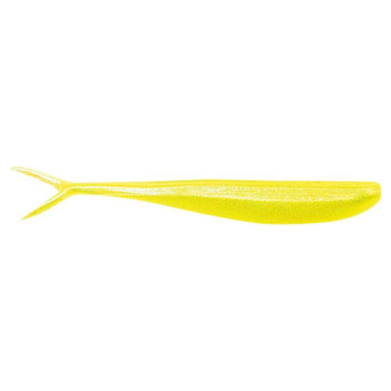 Fin-S Fish, 6,5cm, Chartreuse Silk - 20pack in de groep Kunstaas / Softbaits / Verticale softbaits bij Sportfiskeprylar.se (78-FS250-027)