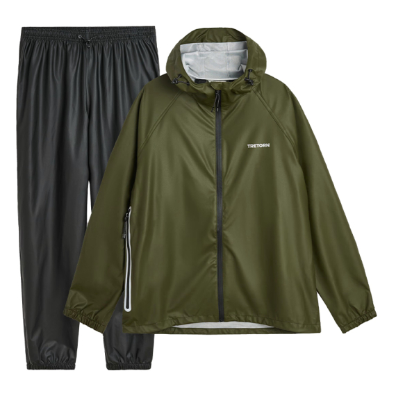 Tretorn Packable Rainbreaker Set, Forest Green in de groep Kleding & Schoenen / Kleding / Vispakken bij Sportfiskeprylar.se (800655502Sr)
