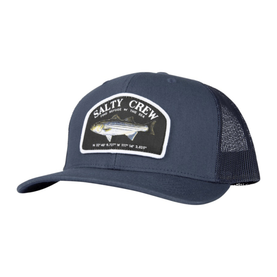 Salty Crew Striper Retro Trucker Navy in de groep Kleding & Schoenen / Petten, mutsen en overig / Petten bij Sportfiskeprylar.se (804046346661)