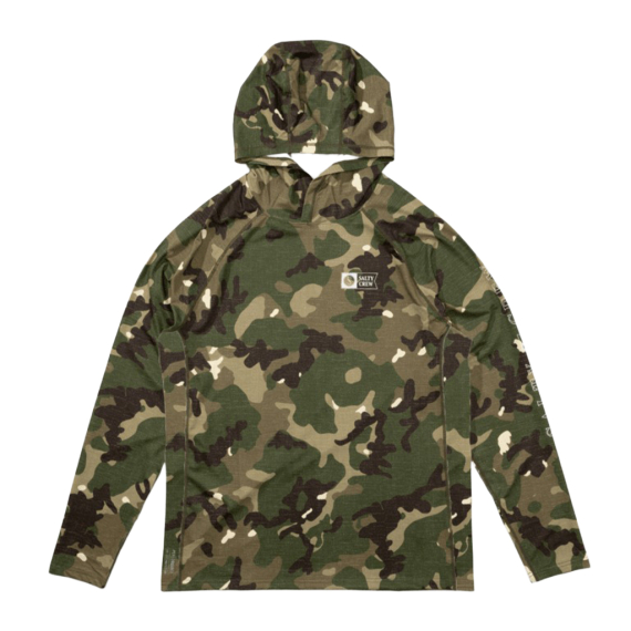 Salty Crew Apex Perforated Hood Camo in de groep Kleding & Schoenen / UV-kleding bij Sportfiskeprylar.se (804046543664r)