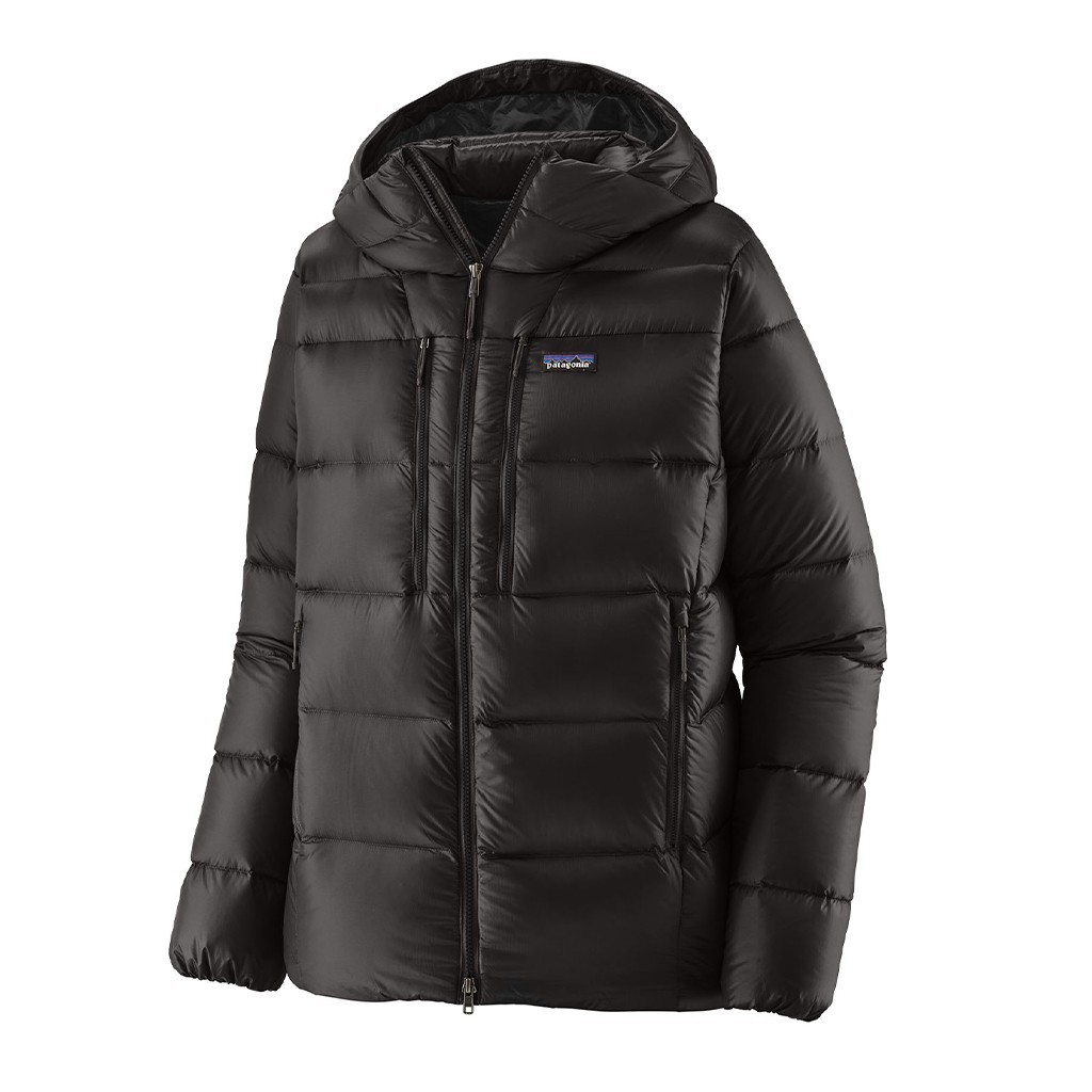 Patagonia M\'s Fitz Roy Down Hoody BLK in de groep Kleding & Schoenen / Kleding / Jassen / Donzen & synthetisch gevoerde jassen bij Sportfiskeprylar.se (85501-BLK-XLr)