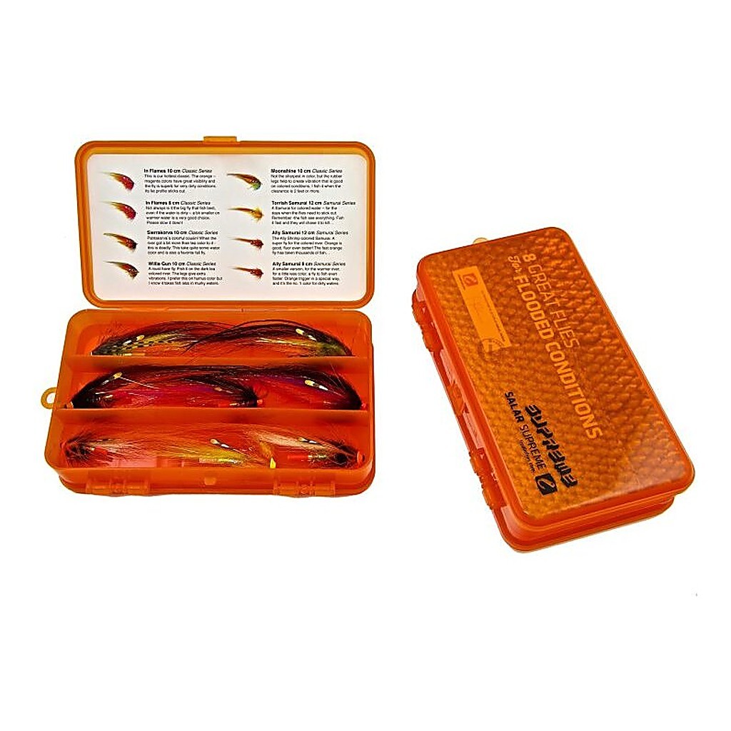 Frödin 8 Great Flies For Flooded Conditions in de groep Kunstaas / Vliegen / Zalmvliegen bij Sportfiskeprylar.se (8GF-1FC)