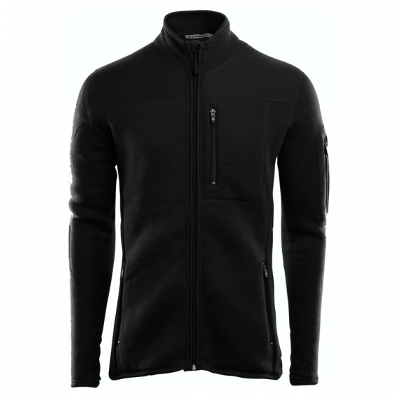 Aclima FleeceWool Jacket M\'s Jet Black in de groep Kleding & Schoenen / Kleding / Onderkleding & Ondergoed / Basislaag top bij Sportfiskeprylar.se (90-107540r)