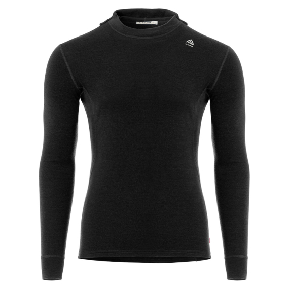Aclima WarmWool Hoodsweater V2 M\'s Jet Black in de groep Kleding & Schoenen / Kleding / Onderkleding & Ondergoed / Basislaag top bij Sportfiskeprylar.se (90-108778r)