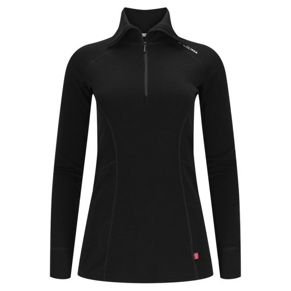 Aclima WarmWool Polo W\'s Jet Black in de groep Kleding & Schoenen / Kleding / Onderkleding & Ondergoed / Basislaag top bij Sportfiskeprylar.se (90-110079r)