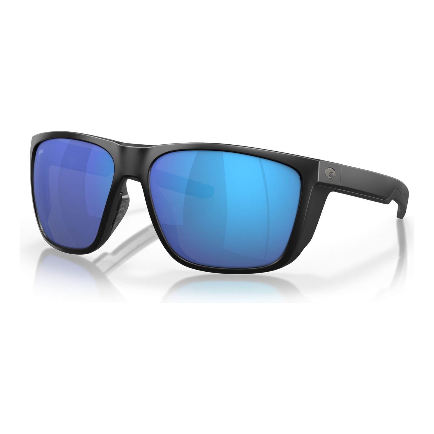 Costa Ferg XL-11 Matte Black-Blue Mirror 580G in de groep Kleding & Schoenen / Brillen / Gepolariseerde zonnebrillen bij Sportfiskeprylar.se (90120162)
