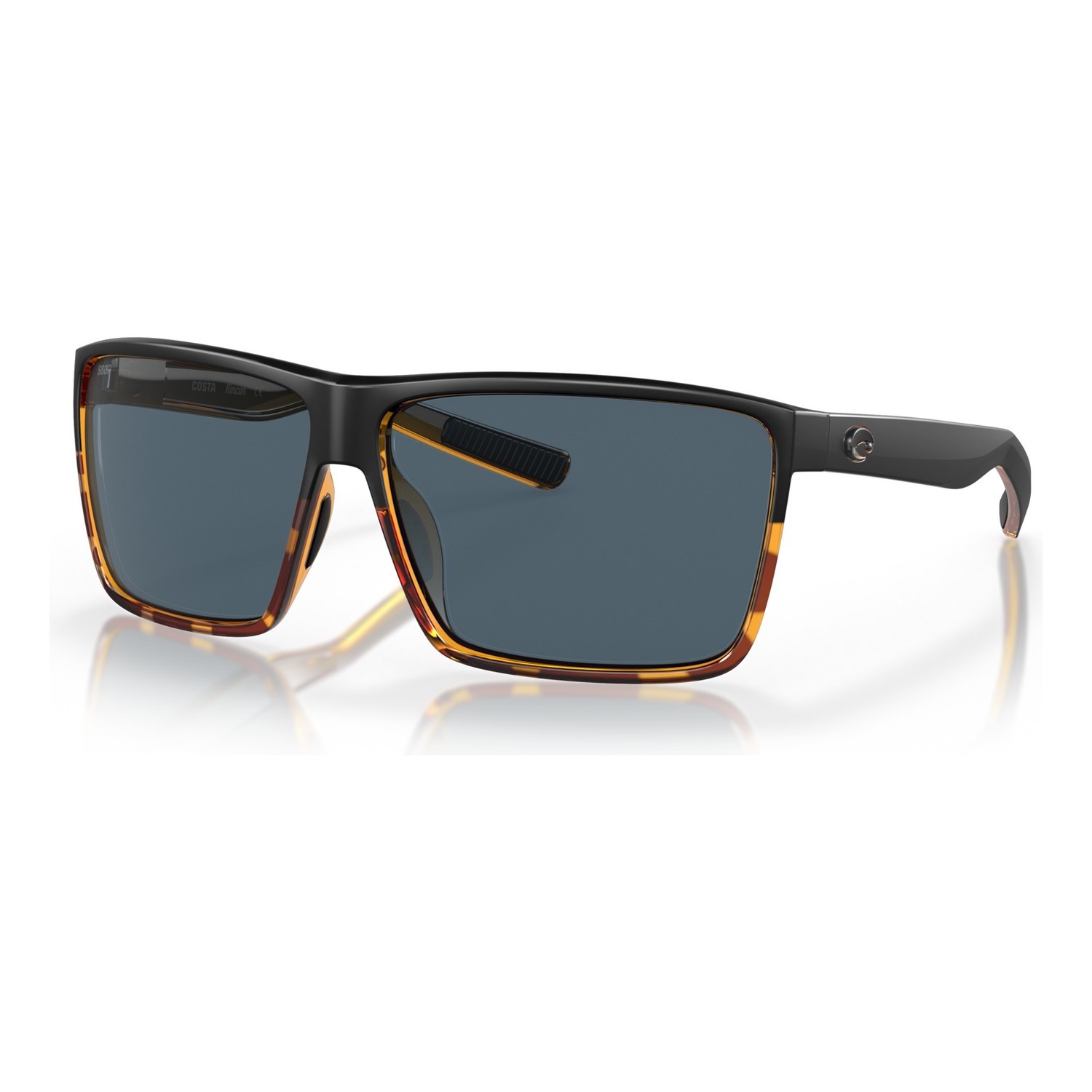 Costa Rincon-181 Matte Black/Shiny Tortoise-Gray 580P in de groep Kleding & Schoenen / Brillen / Gepolariseerde zonnebrillen bij Sportfiskeprylar.se (90180963)