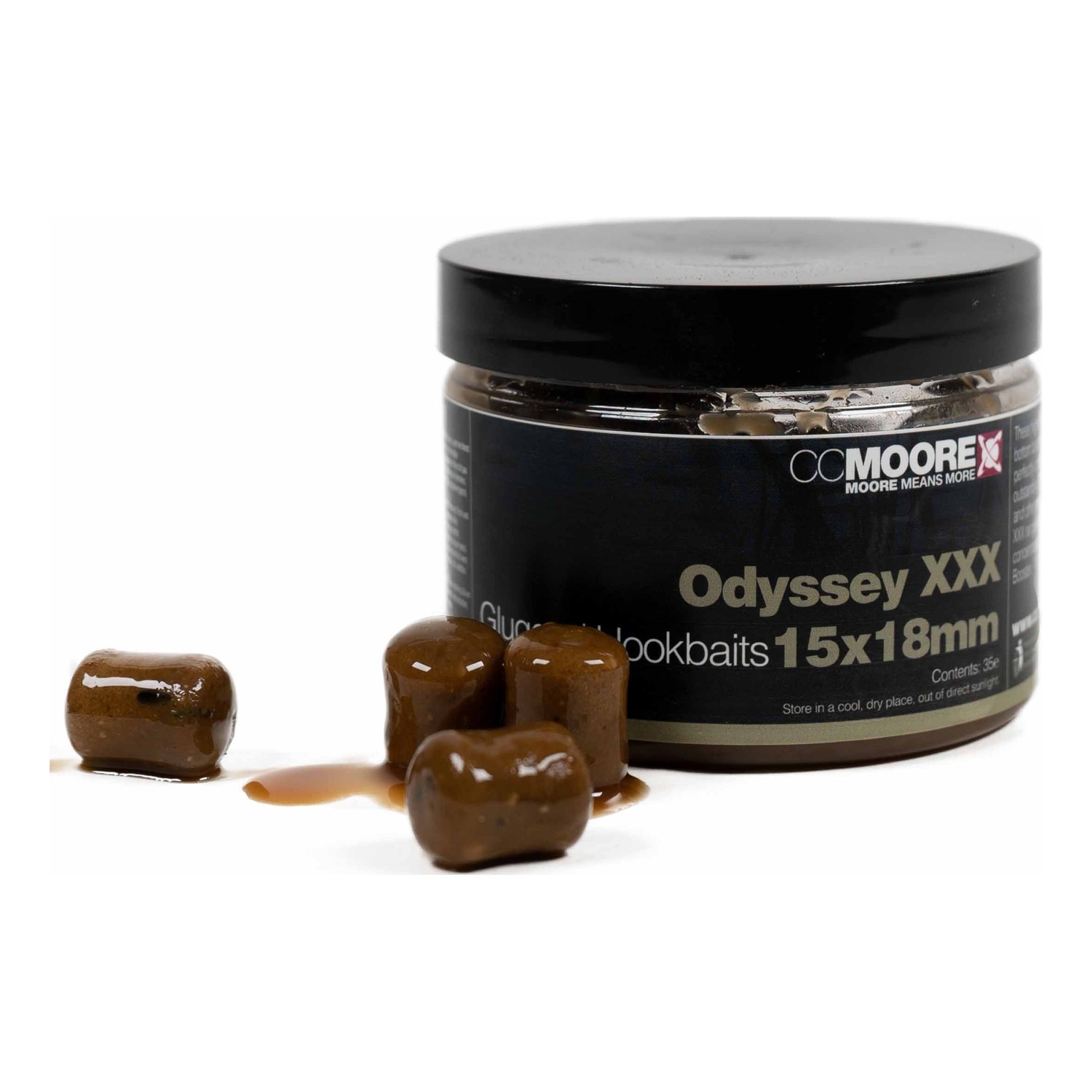 CC Moore Glugged Hookbaits 15x18mm - Odyssey XXX - Kunstaas - Boilies, Haakaas & Grondaas - Popups & Wafters