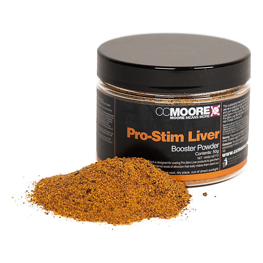 CC Moore Bait Booster Powder 50g - Pro-Stim Liver - Gereedschappen en accessoires - Geuren & Aantrekkers