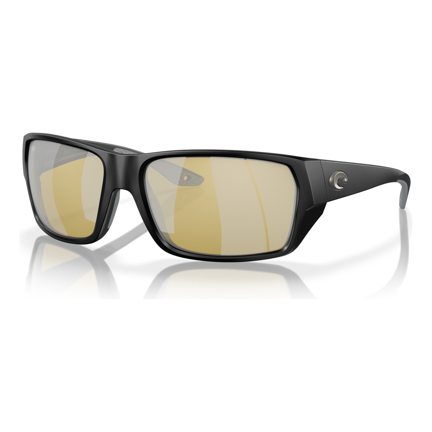 Costa Tailfin-Matte Black-Sunrise Silver Mirror 580G in de groep Kleding & Schoenen / Brillen / Gepolariseerde zonnebrillen bij Sportfiskeprylar.se (91130560)