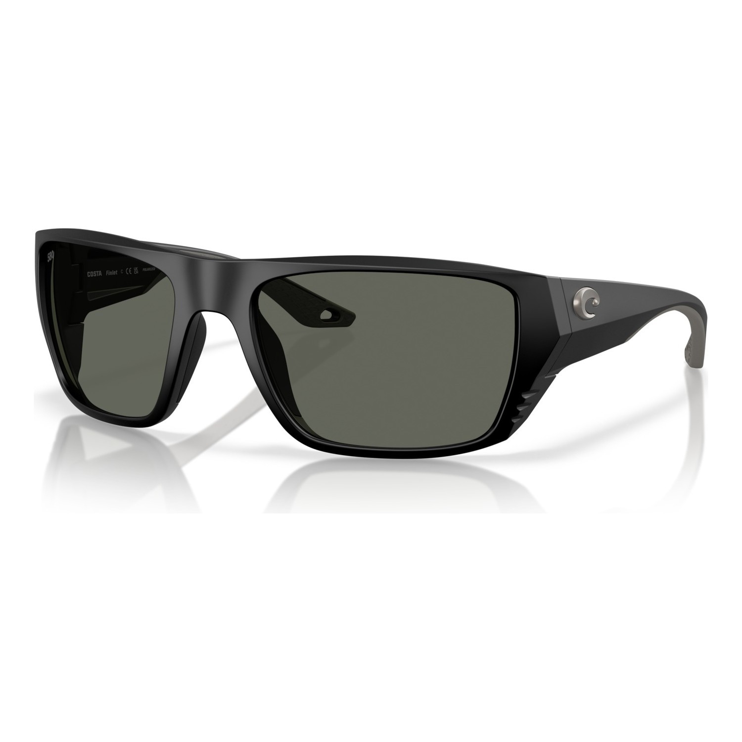 Costa Finlet - Matte Black - Gray 580G in de groep Kleding & Schoenen / Brillen / Gepolariseerde zonnebrillen bij Sportfiskeprylar.se (91180459)