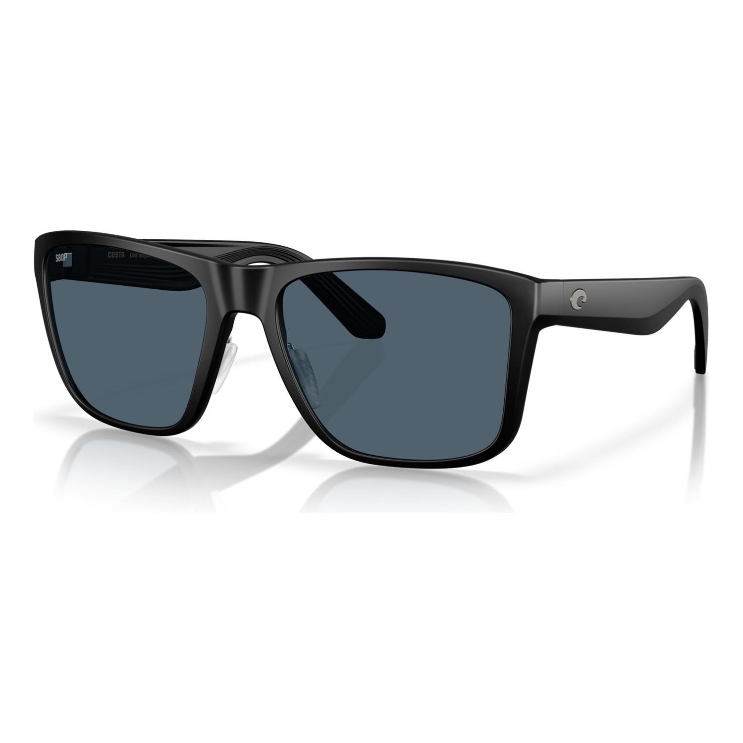 Costa Los Alijos - Matte Black - Gray 580P in de groep Kleding & Schoenen / Brillen / Gepolariseerde zonnebrillen bij Sportfiskeprylar.se (91260459)