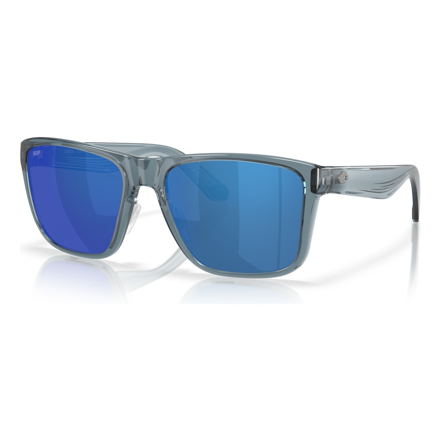 Costa Los Alijos - Translucent Deep Blue - Blue Mirror 580P in de groep Kleding & Schoenen / Brillen / Gepolariseerde zonnebrillen bij Sportfiskeprylar.se (91260859)