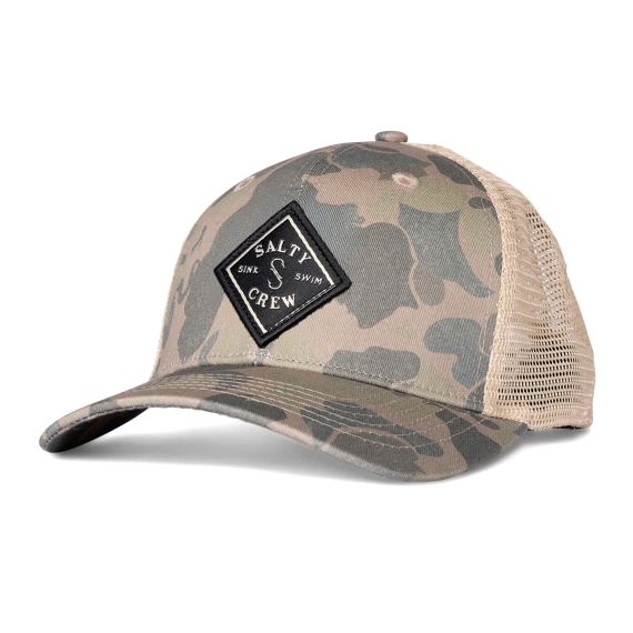 Salty Crew Sea Line Retro Trucker Sand Camo in de groep Kleding & Schoenen / Petten, mutsen en overig / Petten bij Sportfiskeprylar.se (9334966013516)