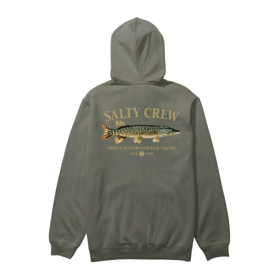 Salty Crew Euro Pike Hood Fleece Dusty Olive in de groep Kleding & Schoenen / Kleding / Truien / Hoodies bij Sportfiskeprylar.se (9334966019464r)