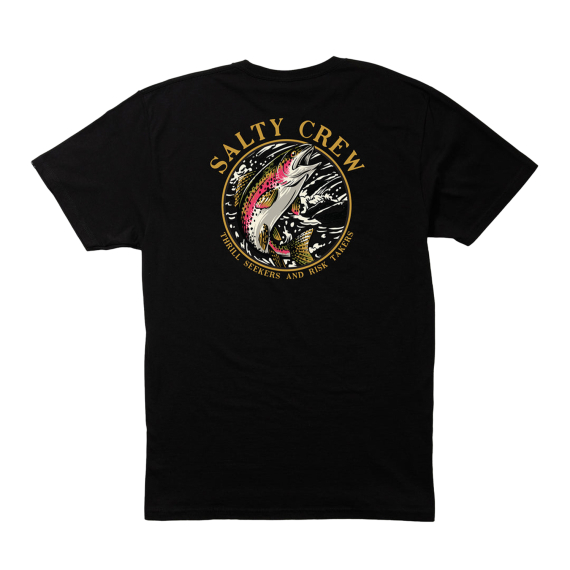 Salty Crew Rainbow Premium S/S Tee Black in de groep Kleding & Schoenen / Kleding / T-shirts bij Sportfiskeprylar.se (9334966179854r)