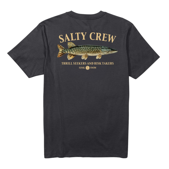 Salty Crew Euro Pike S/S Tee Black in de groep Kleding & Schoenen / Kleding / T-shirts bij Sportfiskeprylar.se (9334966199432r)