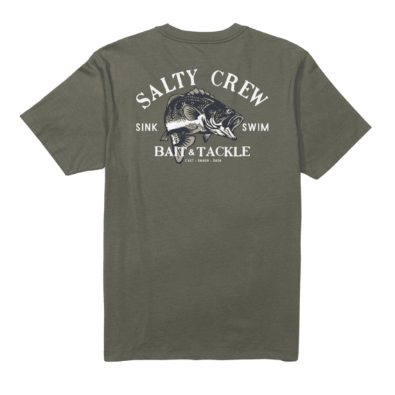 Salty Crew Bass Man Standard S/S Tee Dusty Olive in de groep Kleding & Schoenen / Kleding / T-shirts bij Sportfiskeprylar.se (9334966199784r)