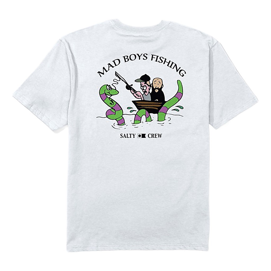 Salty Crew X Mad Boys Pont Neuf Tee White in de groep Kleding & Schoenen / Kleding / T-shirts bij Sportfiskeprylar.se (9334966205164r)