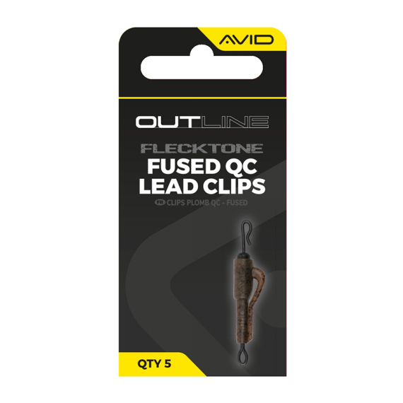 Avid Outline FleckTone Fused Lead QC Clips in de groep Haken & Terminal Tackle / Rig Accessoires / Andere rig-accessoires bij Sportfiskeprylar.se (A0640118)