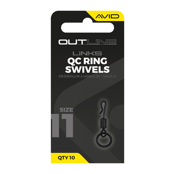 Avid Outline QC Ring Swivel - Size 11 in de groep Haken & Terminal Tackle / Rig Accessoires / Andere rig-accessoires bij Sportfiskeprylar.se (A0640139)