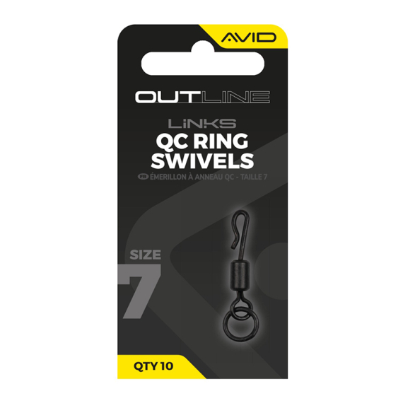 Avid Outline QC Ring Swivel - Size 7 in de groep Haken & Terminal Tackle / Rig Accessoires / Andere rig-accessoires bij Sportfiskeprylar.se (A0640140)