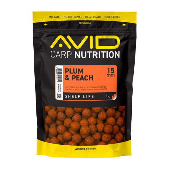 Avid Plum & Peach Boilies - 1kg in de groep Kunstaas / Boilies, Haakaas & Grondaas bij Sportfiskeprylar.se (A0650070r)