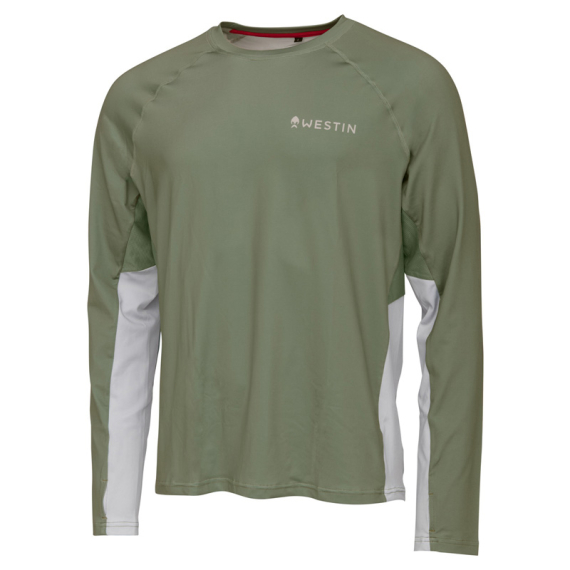 Westin Flats UPF Shirt Sage Green in de groep Kleding & Schoenen / Kleding / Truien / T-shirts met lange mouwen bij Sportfiskeprylar.se (A175-839-Lr)