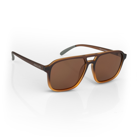 ANGLRS Sandhamn Transparent Dark Brown to Light Brown Gradient in de groep Kleding & Schoenen / Brillen / Gepolariseerde zonnebrillen bij Sportfiskeprylar.se (A2511A)