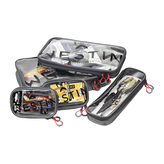 Westin W4 Clear Guard Pouch Set 5 Puches Titanium Black in de groep Opslag / Tackle Tassen / Accessoires Tassen bij Sportfiskeprylar.se (A275-988-164)