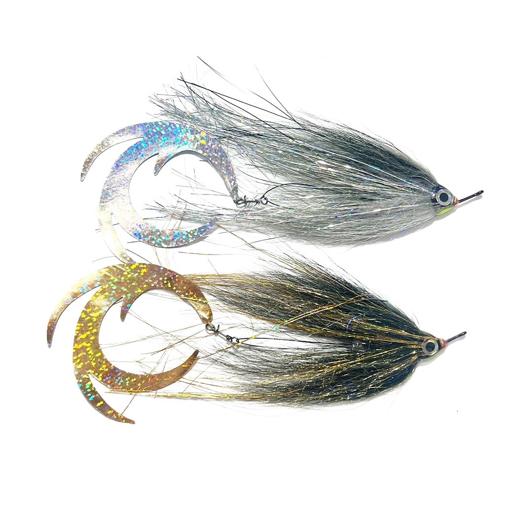 Vision Pike - Jig Dragontail Silver Tinsel fly #4/0 in de groep Kunstaas / Vliegen / Snoekvliegen bij Sportfiskeprylar.se (A276900050-40)