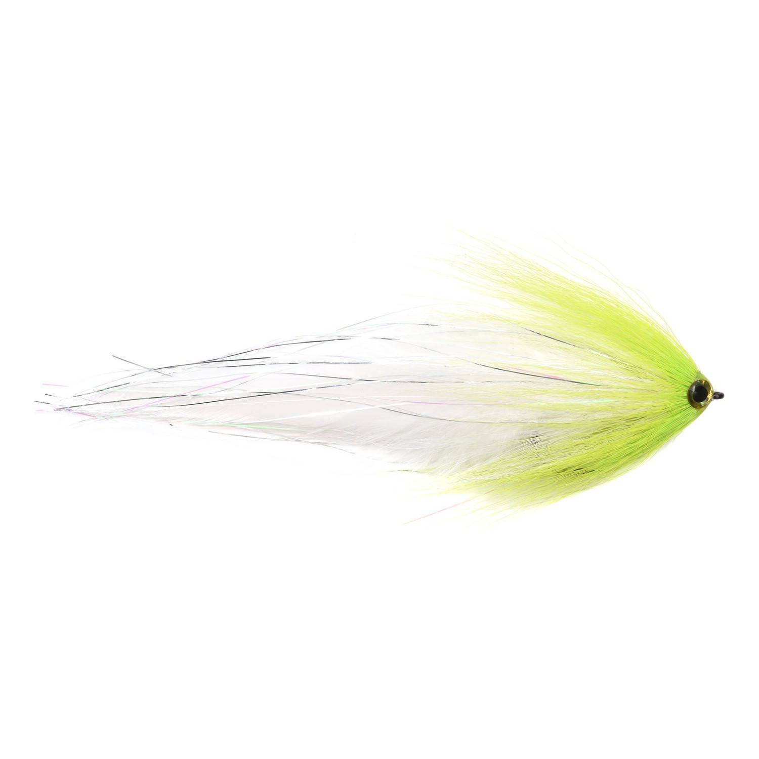 Vision Pike - Deceiver White/Chartreuse fly #6/0 in de groep Kunstaas / Vliegen / Snoekvliegen bij Sportfiskeprylar.se (A276904963-60)