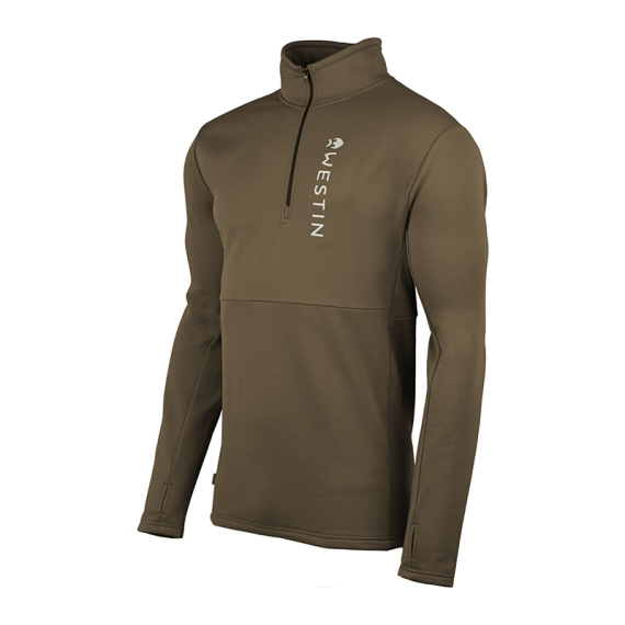 Westin Energy Midlayer 1/2 Zip Dark Sage in de groep Kleding & Schoenen / Kleding / Onderkleding & Ondergoed / Basislaag top bij Sportfiskeprylar.se (A288-1161-Sr)