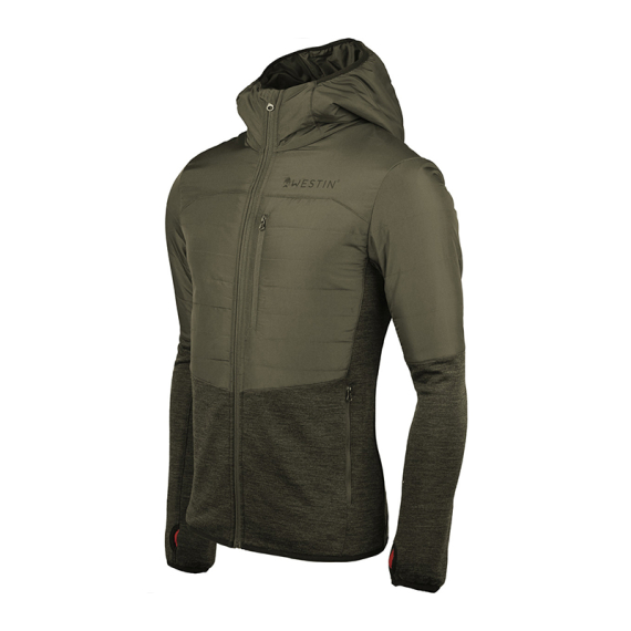 Westin Thermo Knit Jacket Beluga Green in de groep Kleding & Schoenen / Kleding / Jassen / Donzen & synthetisch gevoerde jassen bij Sportfiskeprylar.se (A292-1162-Sr)