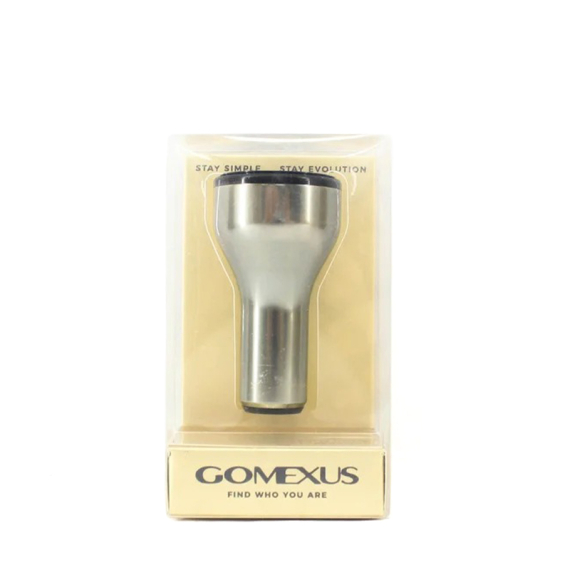 Gomexus 27mm Aluminum Reel Power Knob Silver/Black in de groep Reels / Reel & Molen accessoires / Knoppen voor reels en molens bij Sportfiskeprylar.se (A30LTNBK)