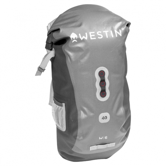 Westin W6 Roll-Top Backpack Silver/Grey 40L in de groep Opslag / Rugzakken bij Sportfiskeprylar.se (A81-595-40)