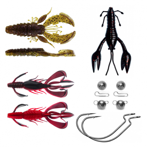 Crayfish Bundle - Perch in de groep Kunstaas / Softbaits / Craws & Creaturebaits / Craws bij Sportfiskeprylar.se (ABBORRKIT3)