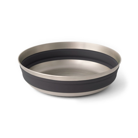 Sea To Summit Detour Stainless Steel Collapsible Bowl L Black in de groep Outdoor / Camping Keuken & Keukengerei / Borden & Schalen / Kommen bij Sportfiskeprylar.se (ACK039011-060105)