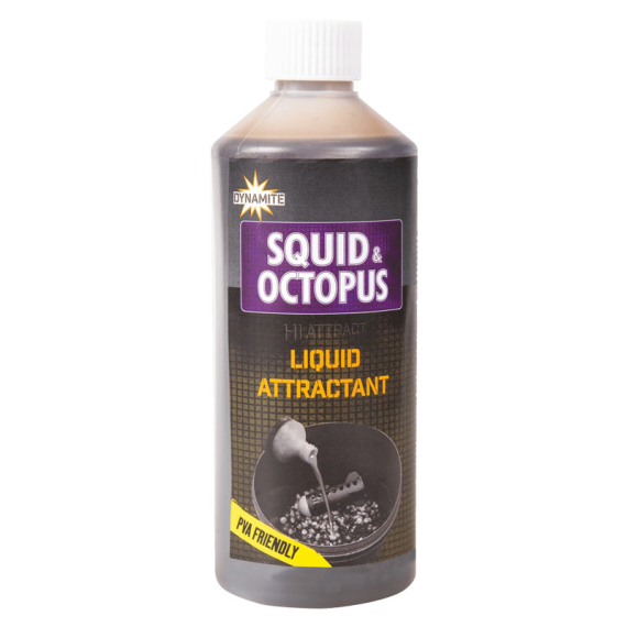 Dynamite Baits Squid & Octopus Liquid Attractant 500ml in de groep Kunstaas / Boilies, Haakaas & Grondaas / Vloeistoffen & Additieven bij Sportfiskeprylar.se (ADY041263)