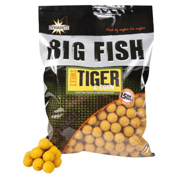Dynamite Baits Big Fish Sweet Tiger & Corn Boilies 1,8kg in de groep Kunstaas / Boilies, Haakaas & Grondaas / Boilies bij Sportfiskeprylar.se (ADY041521r)