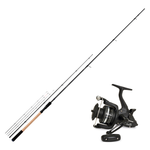 Shimano Rod Aero X5 Pellet Waggler 11ft - 15g Combo in de groep Combo\'s / Specimen combo\'s / Feederset bij Sportfiskeprylar.se (AEROX5FEEDERCOMBO)