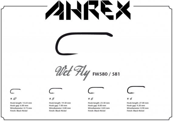 Ahrex FW581 - Wet Fly #4 in de groep Haken & Terminal Tackle / Haken / Vliegvis bindhaken bij Sportfiskeprylar.se (AFW581-4)