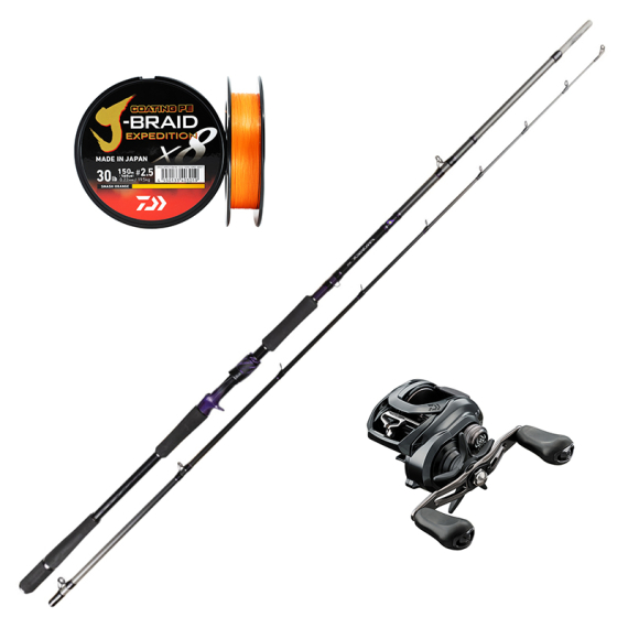 Daiwa Prorex Ags Baitcast 8\'4\'\' 170g Big Rubber Combo in de groep Combo\'s / Werpcombinaties / Baitcaster Set Snoek bij Sportfiskeprylar.se (AGSBIGRUBBERTATULASET)