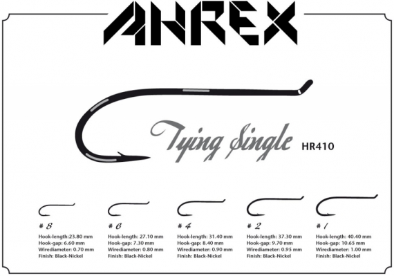 Ahrex HR410 - Tying Single #2 in de groep Haken & Terminal Tackle / Haken / Vliegvis bindhaken bij Sportfiskeprylar.se (AHR410-2)