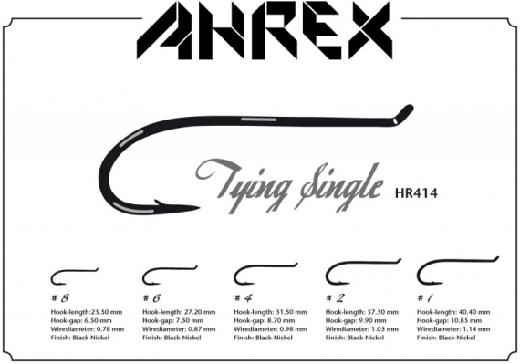 Ahrex HR414 - Tying Single #1 in de groep Haken & Terminal Tackle / Haken / Vliegvis bindhaken bij Sportfiskeprylar.se (AHR414-1)