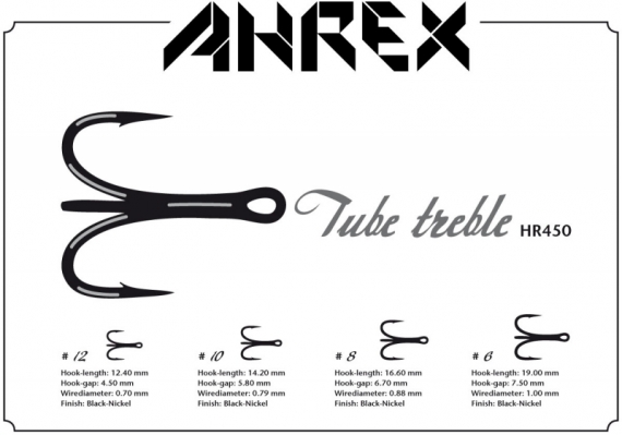 Ahrex HR450 - Tube Treble #10 in de groep Haken & Terminal Tackle / Vliegvis bindmateriaal / Vliegbindmateriaal / Buishaken bij Sportfiskeprylar.se (AHR450-10)